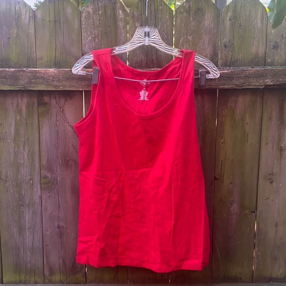 St. John’s bay red tank top sz. XL